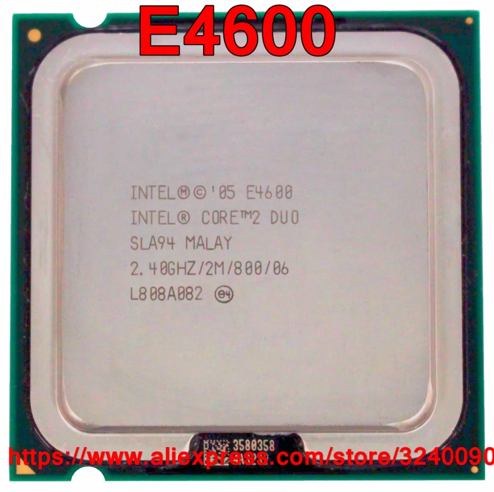 Original Intel CPU CORE 2 DUO E4600 2.40 GHz 2 M 800 MHz Dual - Core ซ็อกเก็ต 775 speedy เรือ out