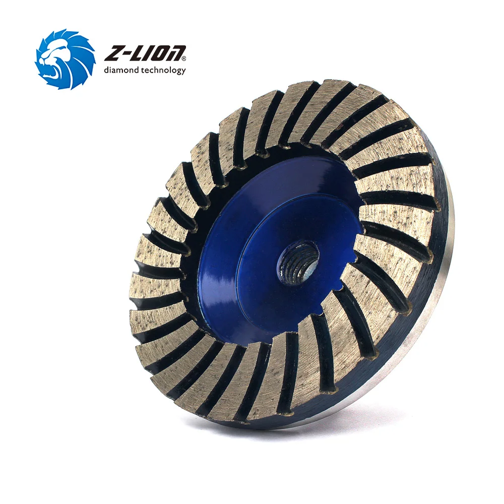 Z-LION 4 cali # 50 Diamentowych Turbo Ściernic Szlifierskich 50 #   Gruboziarnista tarcza diamentowa na bazie aluminium do szlifowania betonu, granitu i podłóg.