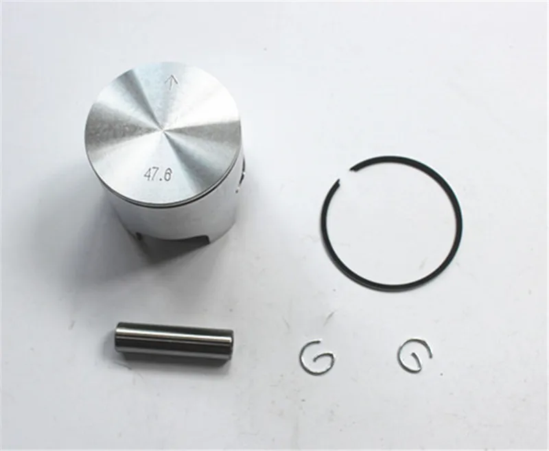 47.6mm Piston Kits With Pin For Yamahjog 50 Jog50 Motorcyle Cylinder Jog Dia=47.6mm, Minarelli Jog Cylinder Dia=47.6mm Pin=10mm