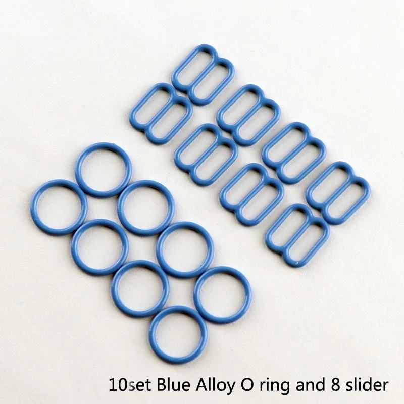 10pair Underwear buckle 8mm bra ring hooks O ring 8 slider strap adjusters buckles Button for Underwear Sexy accessories supply