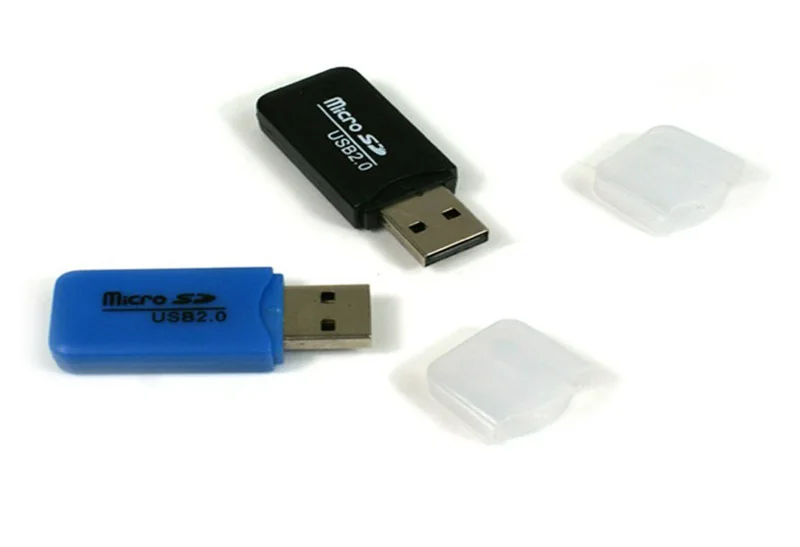 Portátil colorido alta velocidade Memory Card Reader, Transflash para USB Flash Drive Adapter, Micro SD, T-Flash TF, USB 2.0