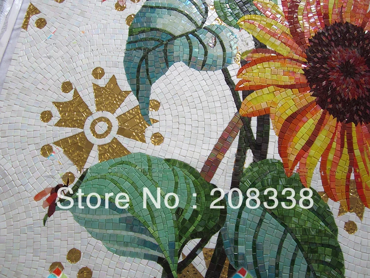 glass mosaic puzzle picture,mosaic art pattern