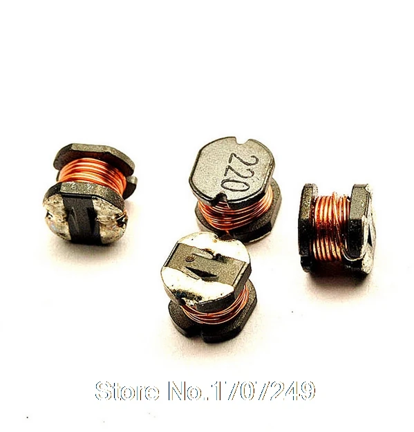 25pcs/lot CD43 22UH Winding type Power Inductors SMD Power Inductor M56 (Marking: 220)