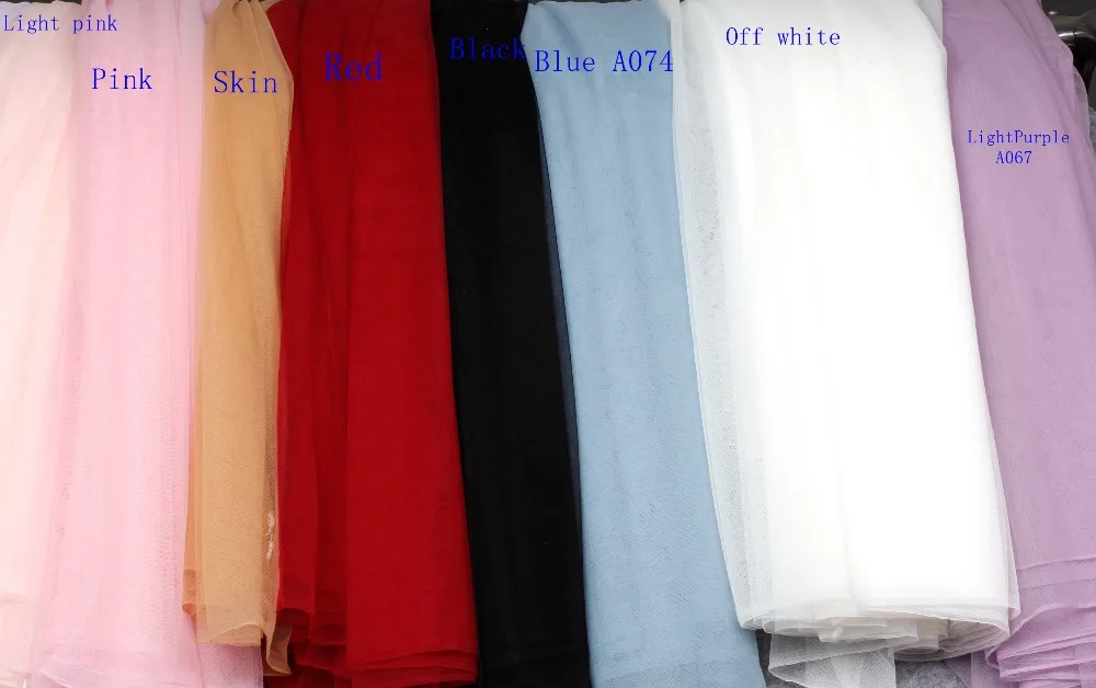 160CM width off white,skin,black, pink and  100 colors good quality tulle dress mesh lining /Bride veil 5 yards/lot