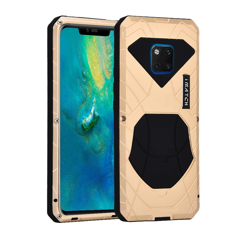 IMATCH Original For Huawei Mate 10 20X 20 Pro Phone Case Hard Aluminum Metal Protector Full Cover Heavy Duty Shockproof