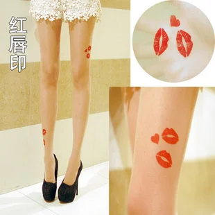 Women's Tights Classic Small Polka Dot Silk Stockings.Thin Lady Vintage Faux Tattoo Stockings Pantyhose Female Hosiery