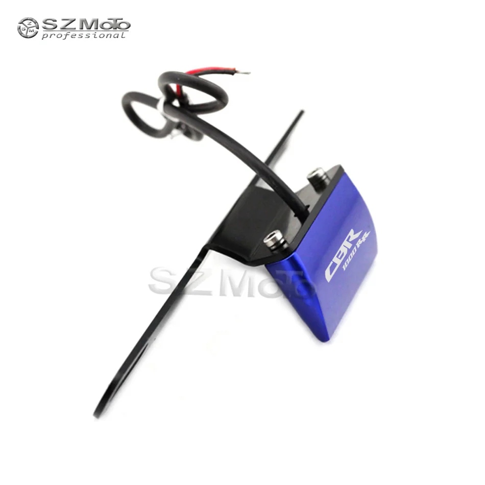 For Honda CBR1000RR CBR 1000RR Motorcycle Rear Tail Lamp Number License Plate LED Light With Logo Green