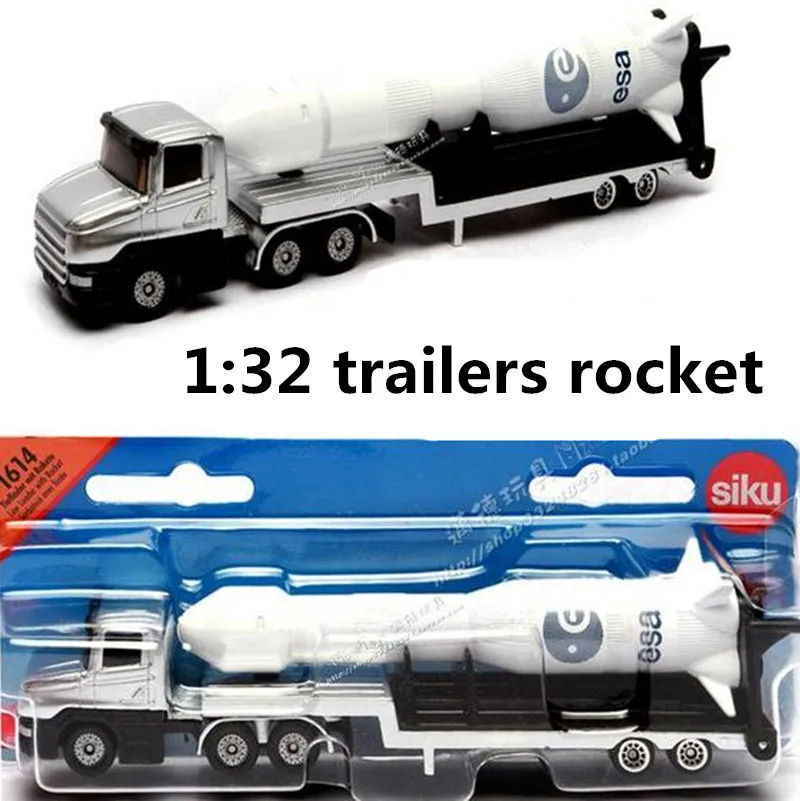 Siku1614 Cars 1:32 alloy construction vehicles, trailers rocket high simulation, metal casting coasting toys, free shipping