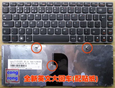 Keyboard for LENOVO Ideapad Z450 Z460 Z460A Z460G GRAY FRAME BLACK Laptop Keyboards V-116920A 25-010885 V-116920AK1