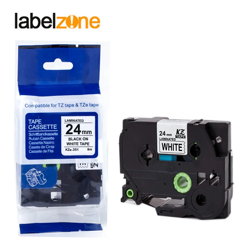 Multicolors 24mm Tz251 Compatible for  p-touch label printers labeltape tz-251 Tz251 tz151 tz451 tz551 tz651 tz751