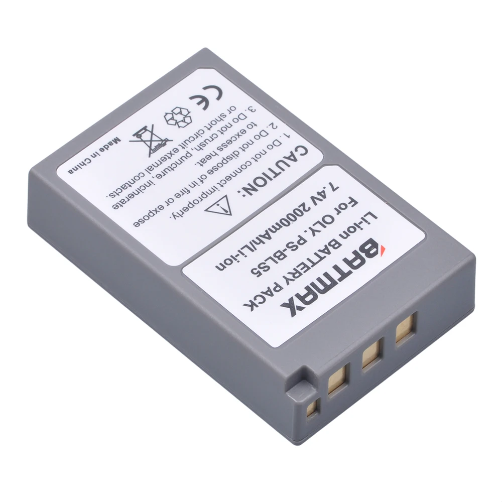 2000mAh 2 قطعة BLS-5 BLS5 BLS50 بطارية LCD USB شاحن ل أوليمبوس القلم E-PL2 ، E-PL5 ، E-PL6 ، E-PL7 ، E-PM2 ، E-M10 ، E-M10 الثاني ، Stylus1