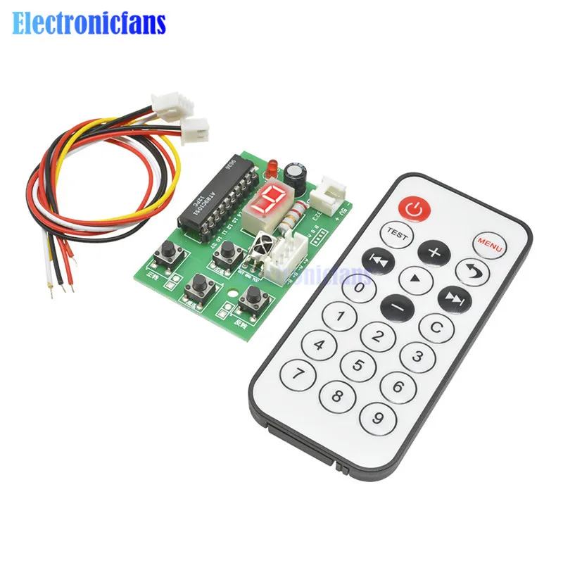 diymore Stepper Motor Driver Control Integrated Board 2-phase 4-wire Controller Speed Adjustable with Remote DC 4V-6V