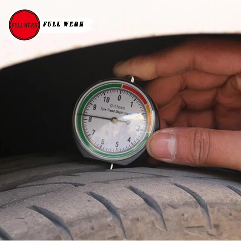 Car Wheel Tire Pressure Tread Depth Gauge Meter Indicator Pointer Measure Device Tool Tire Condition Monitor Display Accessories