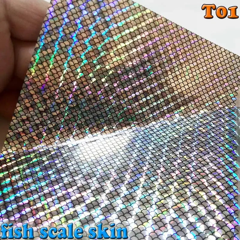 

2018 fishing lure stickers fish scale skin size:10cm*15cm papers:10pcs/lot model:T01 tying material metal hard baits