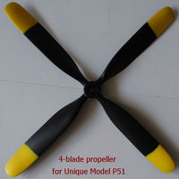 RC Hobby Parts 4 Blade Plastic Propeller for Unique Model P51 1200mm Warbird