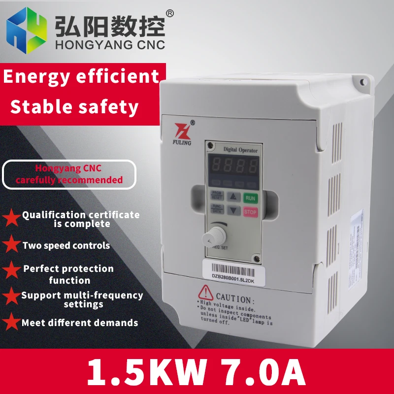 FULING frequency inverter of 220v 1.5kw VFD Variable Frequency Drive VFD Inverter 1HP or 3HP Input 3HP frequency inverter