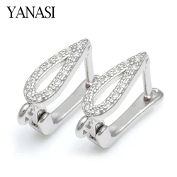 Earring Making Accessory for Jewelry Marking DIY Dangle Errings with Micro Pave Clear CZ Jewellery Making Supplies