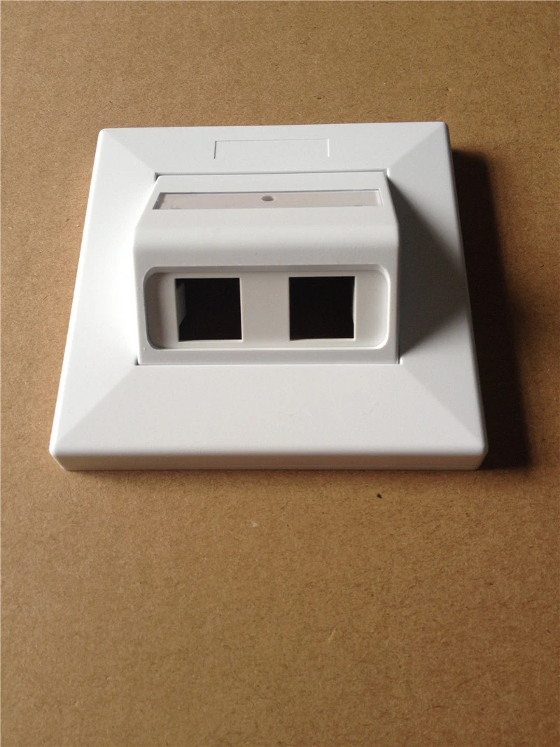 Лицевая панель LC SC ST без адаптера SM MM ftth SX DX белого цвета ABS Настенная розетка 2 ядра 1 ядро оптоволоконная лицевая панель 86 30 шт.