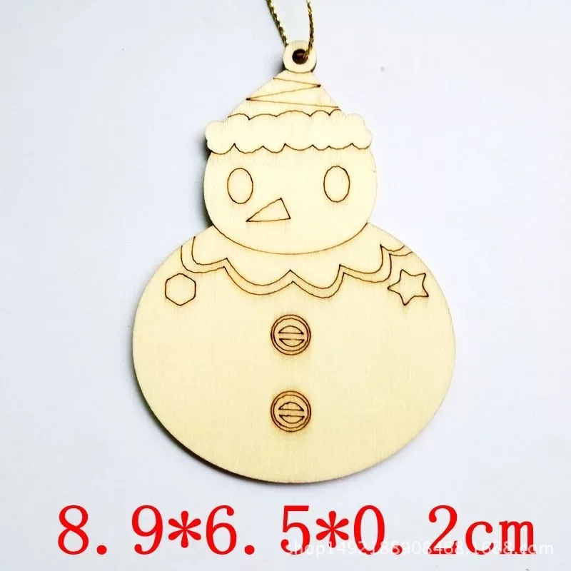 Christmas Decorations Wooden Die Cut Santa Snow Man Tree Shapes christmas decoration wood