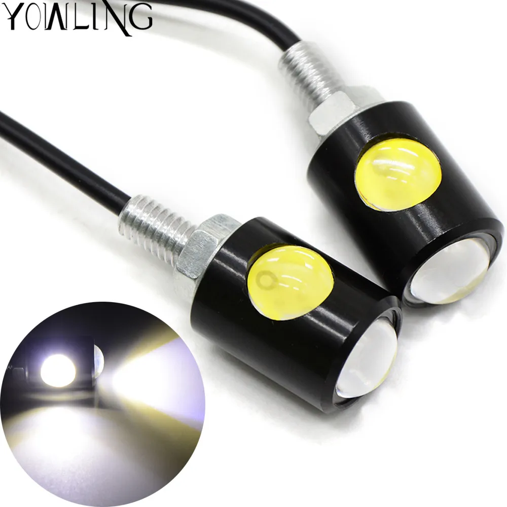 

Universal Motorcycle LED Turn Signal Indicators Light Blinker Light 12V 1.3W Motorbike Lamp Super Bright White light