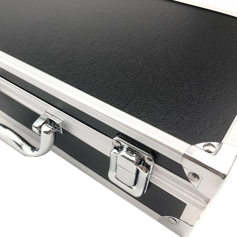 Aluminum Tool Box Portable Instrument Box Storage Case Suitcase Travel Luggage Organizer Case Tools With Lining 300*170*80mm