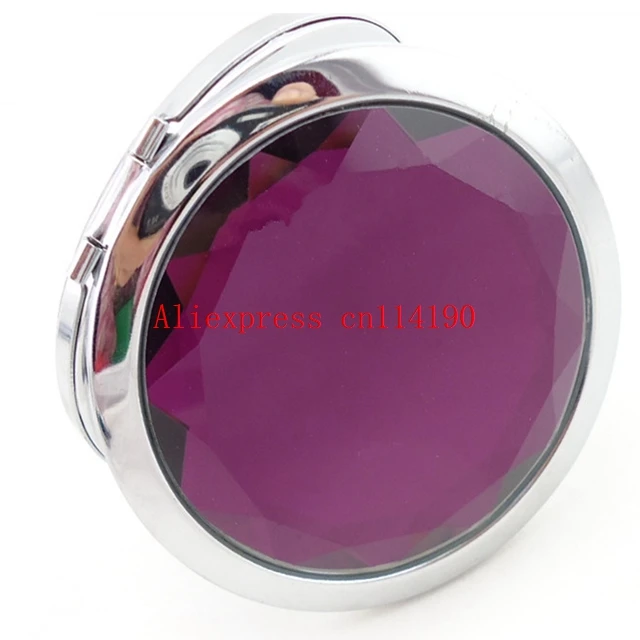 

Wholesale Crystal Travel Compact Pocket Mirror Folding Makeup Cosmetic Magnifying Mirror