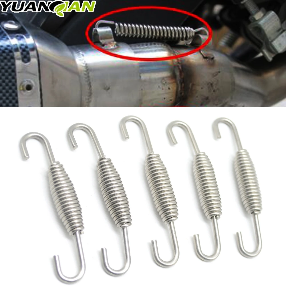 Motorcycle Exhaust Middle Pipes Springs Stainless Steel For Suzuki GSXR GSX-R 600 750 1000 1300 K1 K2 K3 K4 K5 K6 K7 K8 K9