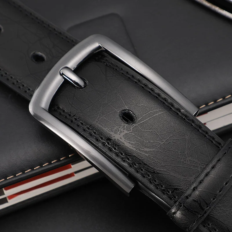 Designers  Men Belts Genuine Leather Dress Casual Pin Buckle Business Belt for Man 2019 New Male Belt Luxury Strap HQ091
