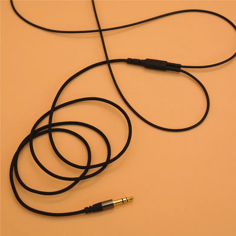 سلك مضفر لسماعات الأذن ، سلك 3.5 مللي متر ، 2 قطعة