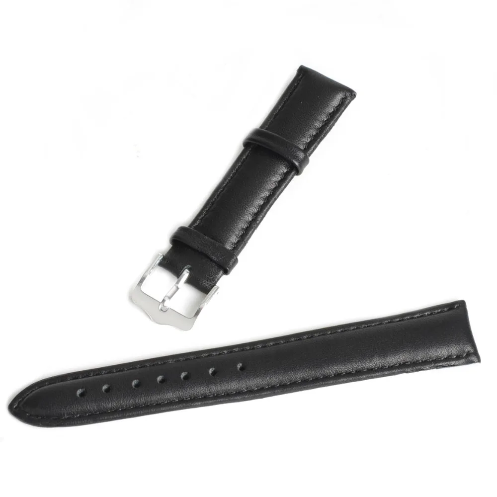 14mm Brand New Genuine Leather Watch Band Strap Watchband for Women Dress Watch Gift Black life Waterproof