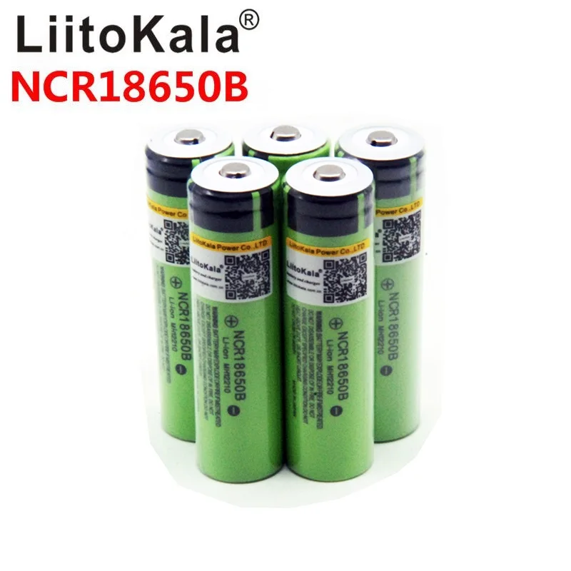 بطارية LiitoKala 18650 3400mAh بطارية 3.7 فولت NCR18650B بطارية ليثيوم أيون قابلة للشحن بطارية 18650 3400