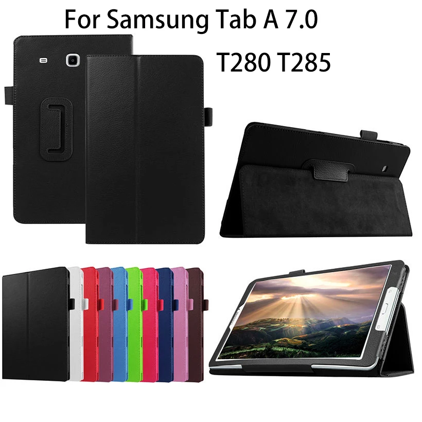 2016 PU Leather Case For Samsung Galaxy Tab A a6 7.0 inch T280 T285 SM-T280 SM-T285 Covers Case Tablet Business Flip Shell Funda