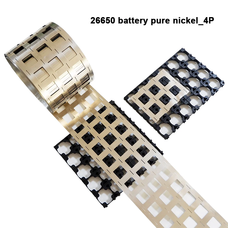 Striscia e supporto in nichel puro 26650 per staffa di giunzione batteria 26650 Serie di saldatura batteria al litio e nastro in nichel parallelo