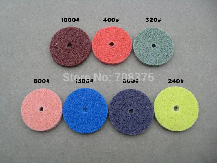 Cabeça de polimento de fibra de nylon, cabeça de esmerilhamento de tecido não tecido para dremel ferramentas rotativas shank 240, 5 peças/conjunto 3.17 #