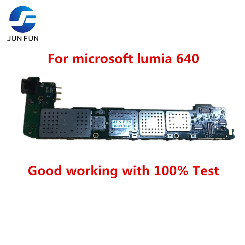 

JUN FUN Unlocked For microsoft lumia 640 Motherboard Test 100% for nokia 640 RM-1077 motherboard dual simcard