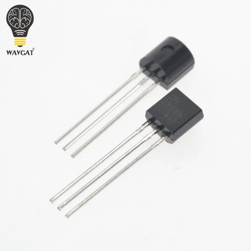 2N2222A 100pcs in-line triode transistor NPN switching transistors TO-92 0.6A 30V NPN 2N2222