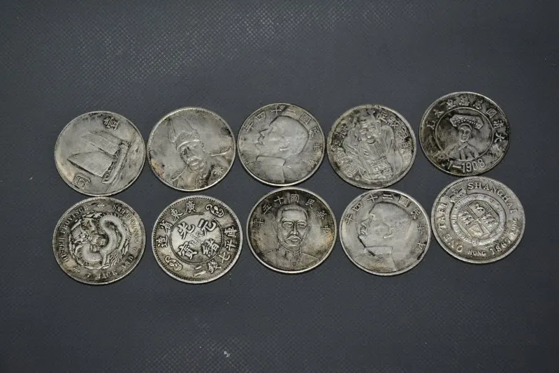 

Rare old Chinese Republic of China silver coin,Sun Zhongshan,10 piece/sets,Free shipping