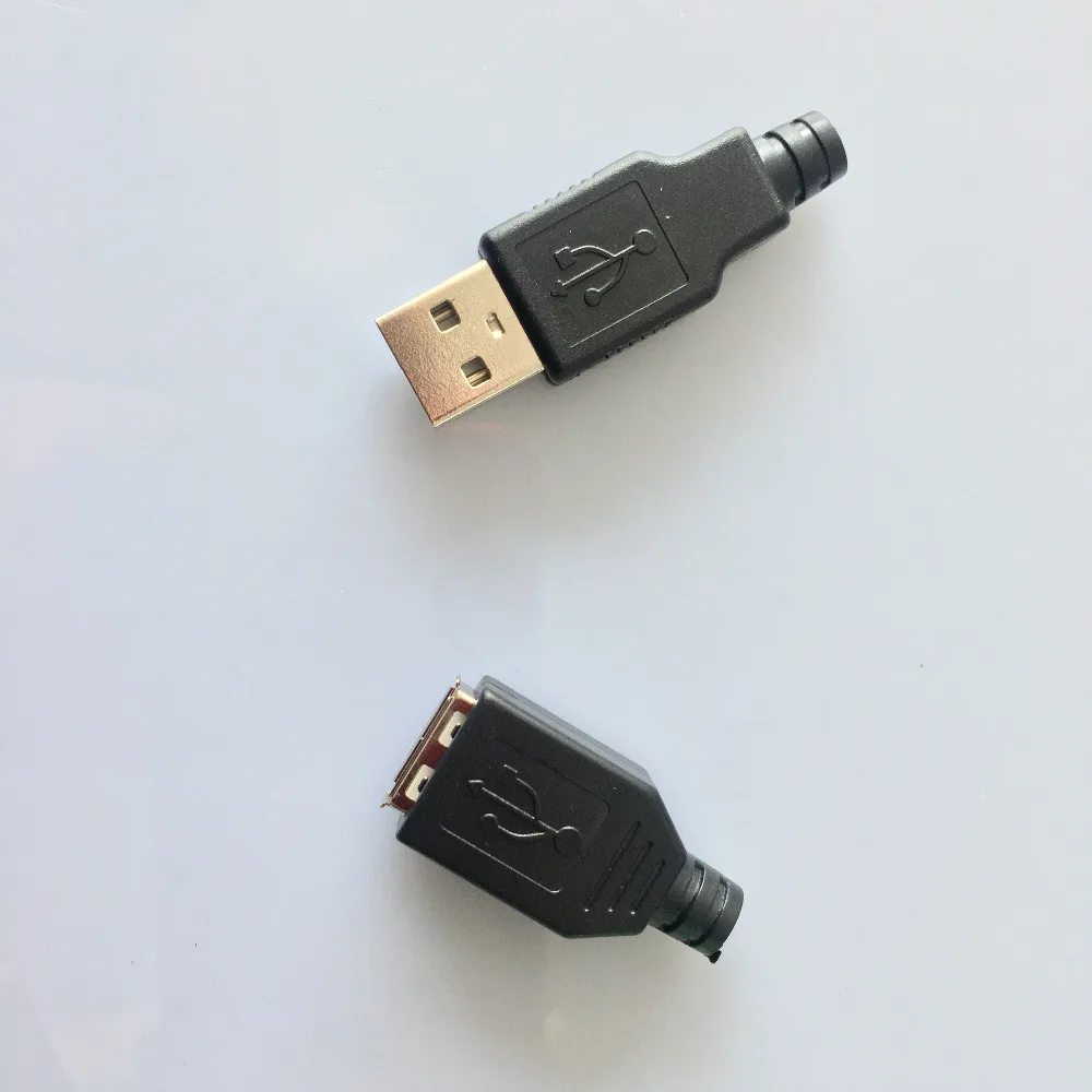 10pcs/bag USB2.0 Male/female Connector Plug Welding Data OTG Line Connector DIY Assemble Parts YT2151