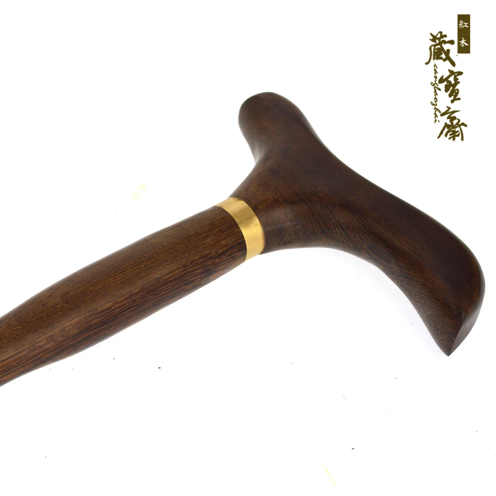 [] treasure Zhai wood mahogany cane wooden crutch to help the elderly is a wooden stick shipping quality