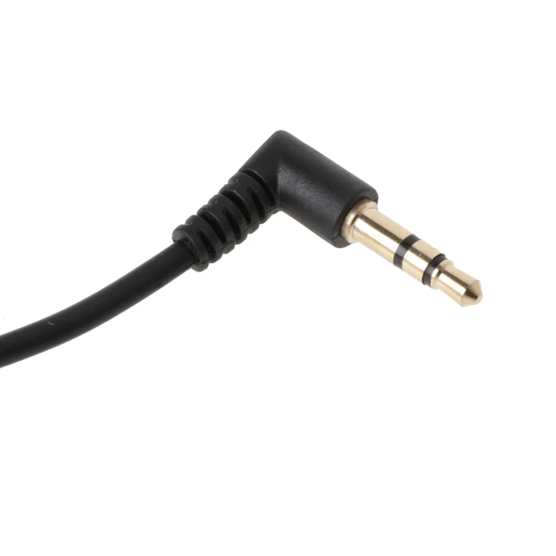 OOTDTY-Cable de Audio estéreo de 90 grados, conector macho a macho de 3,5mm, en ángulo recto, 3,5mm, macho a hembra, para altavoces de ordenador,