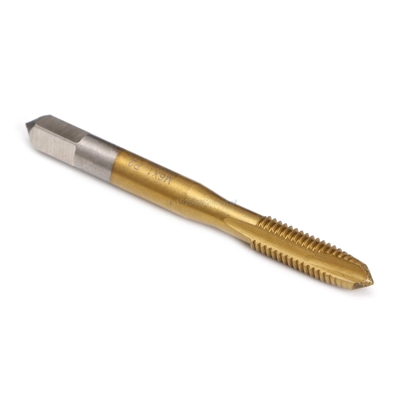 1Pc  M2/M2.5/M3/M3.5/M4/M5/M6 HSS Metric Straight Flute Thread Screw Tap Plug Tap Hand Cutting Tools