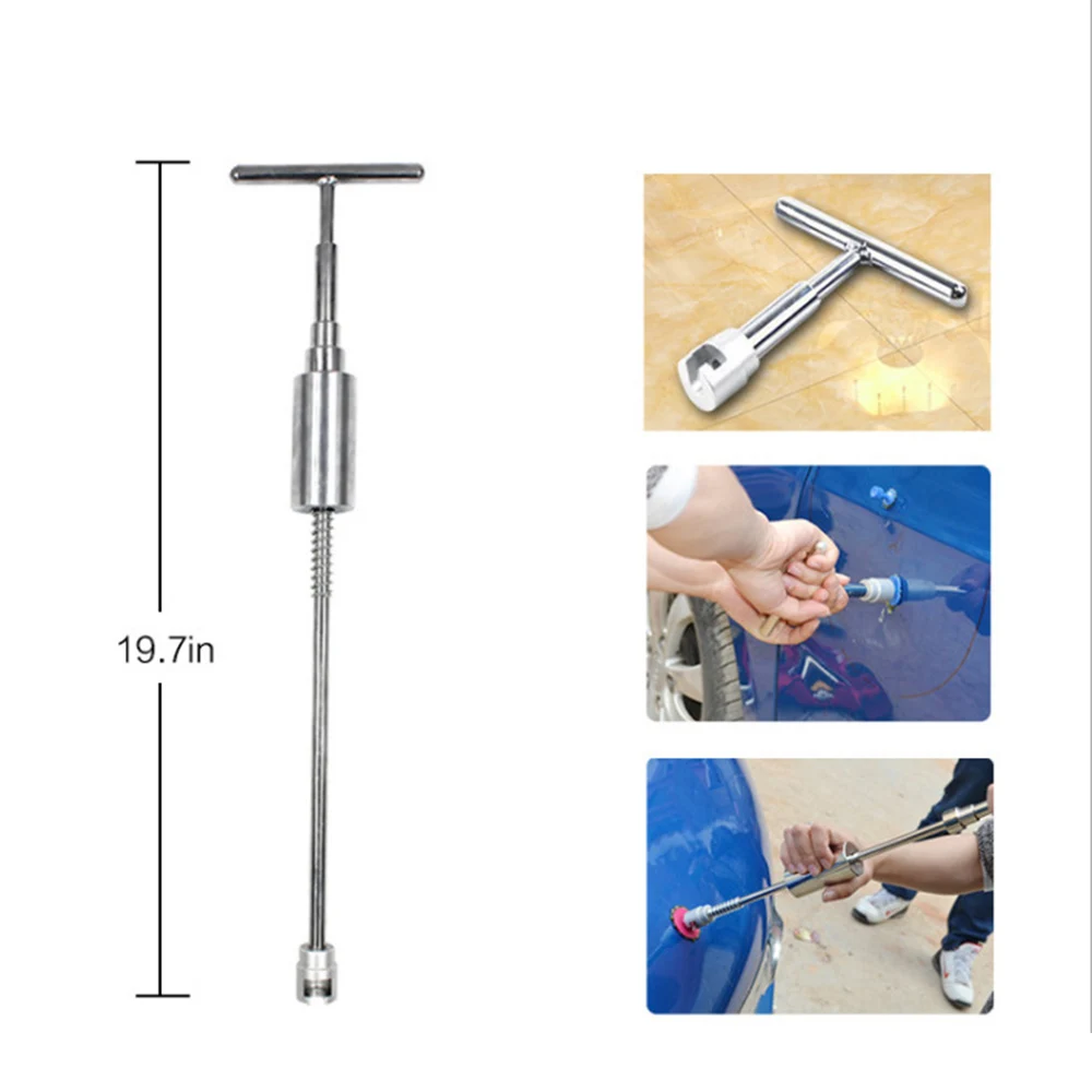 Verveloos Dent Repair Tool Auto Body Hagel Puller T Bar Side Hamer Dent Removal Tool Puller Lijm Tap Dpr Gereedschap y7