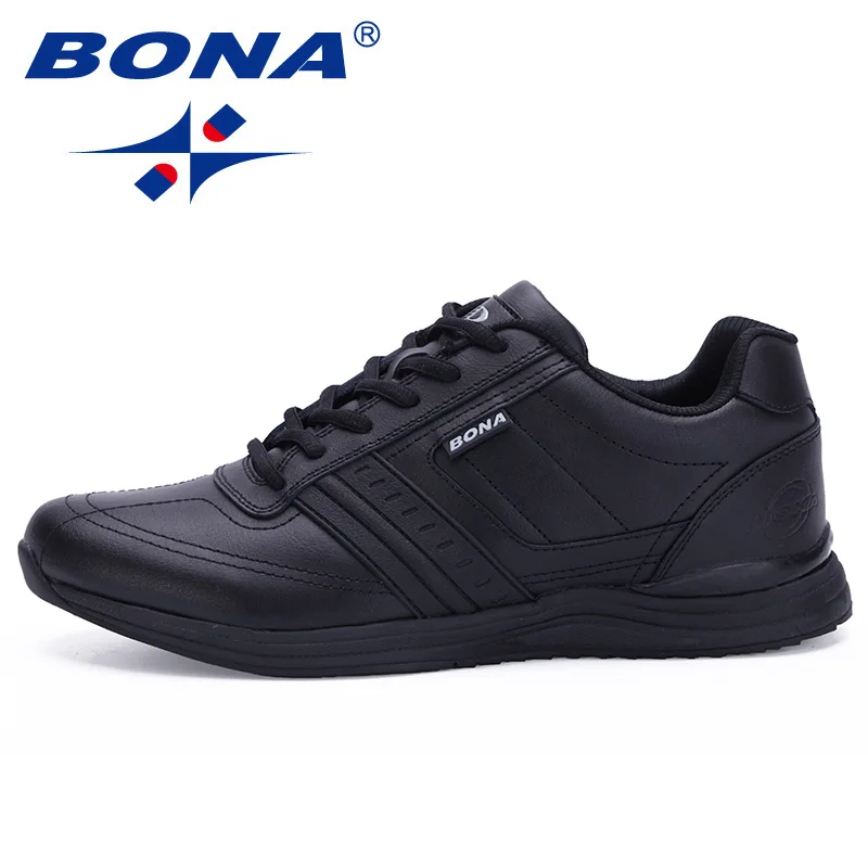 BONA New Hot Style Men Walking Shoes Lace Up Sport Shoes Outdoor Jogging Athletic Shoes Comfortable Men Sneakers