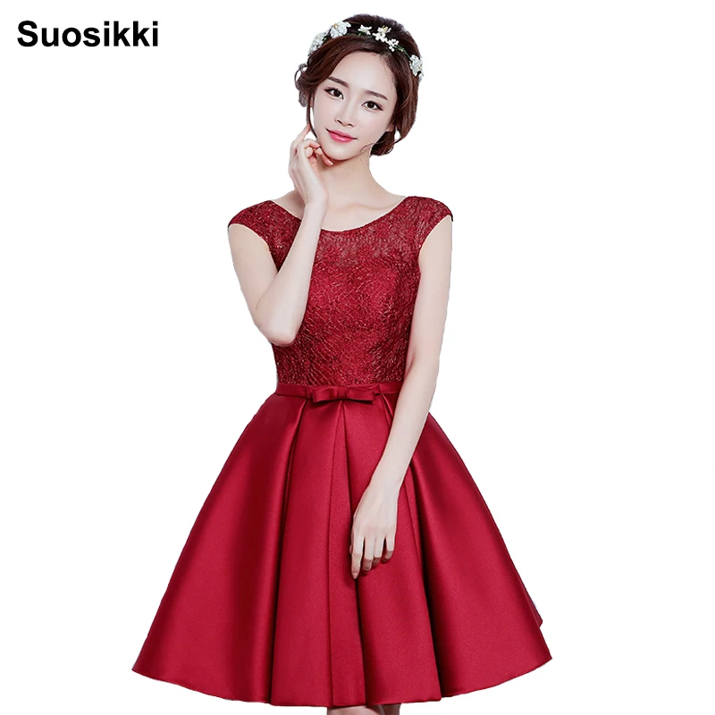 Suosikki-Vestido corto de fiesta elegante, minivestido de fiesta con cordones, envío gratis