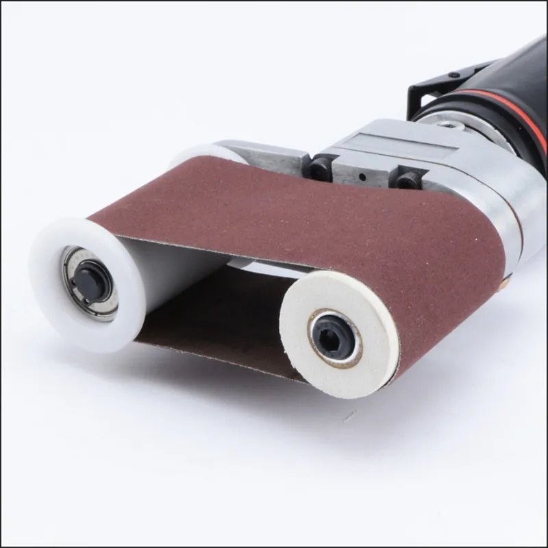 Transverse Ring Shape Pneumatic Sander Round Air Sanding Belt Machine Rust Paints Remove Wind Grinding Polishing Sandpaper Tool