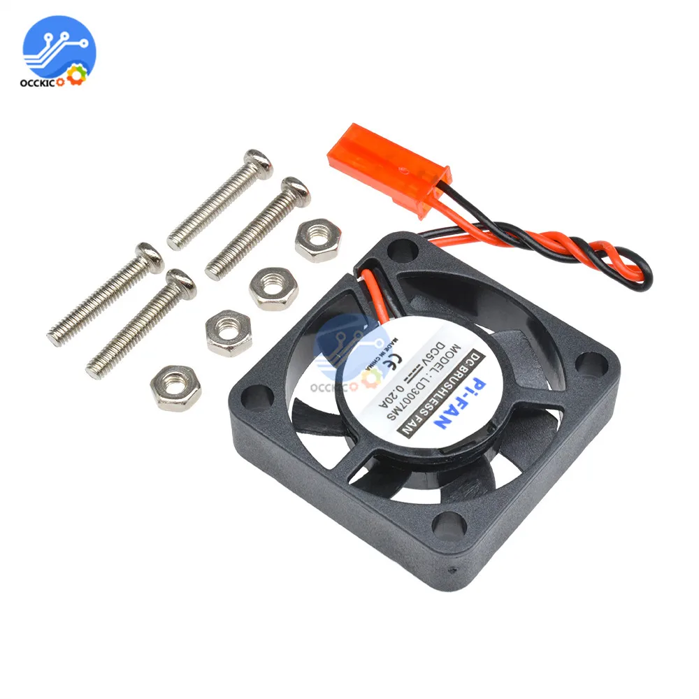 1PCS 5V 0.2A Cooling Cooler พัดลมสำหรับ Raspberry Pi รุ่น B + / Raspberry Pi 2/3