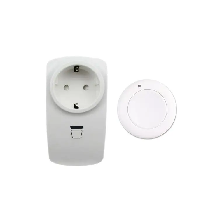 433mhz  RF Remote control socket switch AC 110V  220V European EU standard socket with button transmitter