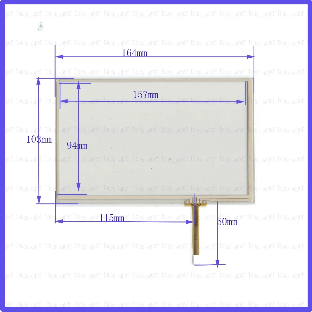 

ZhiYuSun POST YH-071 7 inch 4-wire resistive touch panel for Car DVD, 164*103GPS 164mm*103mm this is compatible YH071