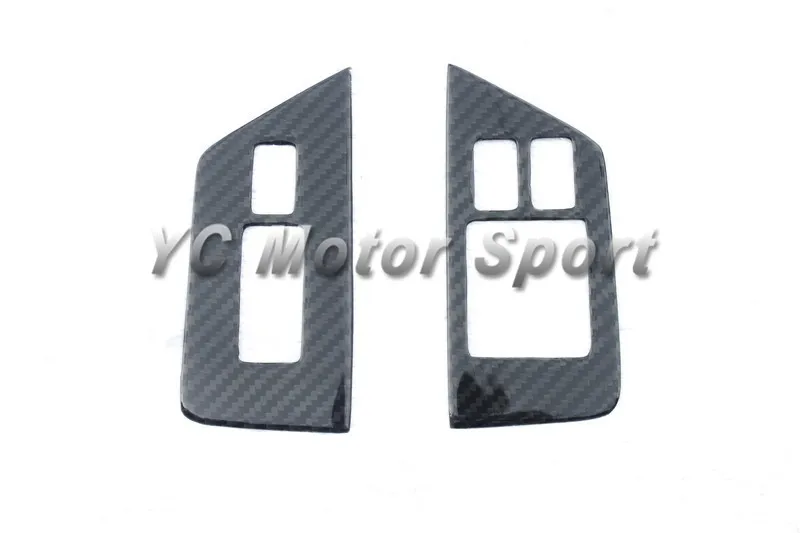 Car Accessories Dry Carbon Fiber RSW Style Window Switch Panel Cover Fit For 2008-2013 R35 GTR RHD Window Switch Panel Cover