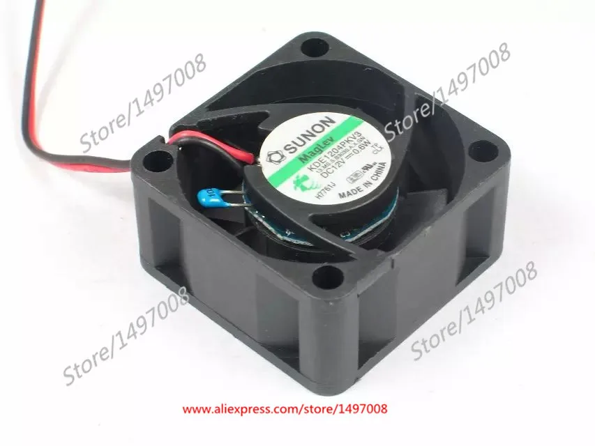 

SUNON KDE1204PKV3 13.MS.S.B3030.A.X.GN DC 12V 0.6W 40x40x20mm Server Cooling Fan